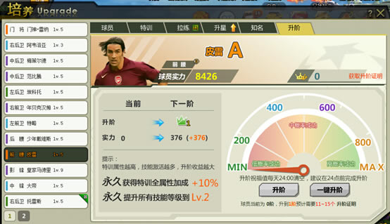 《狂野足球》升阶