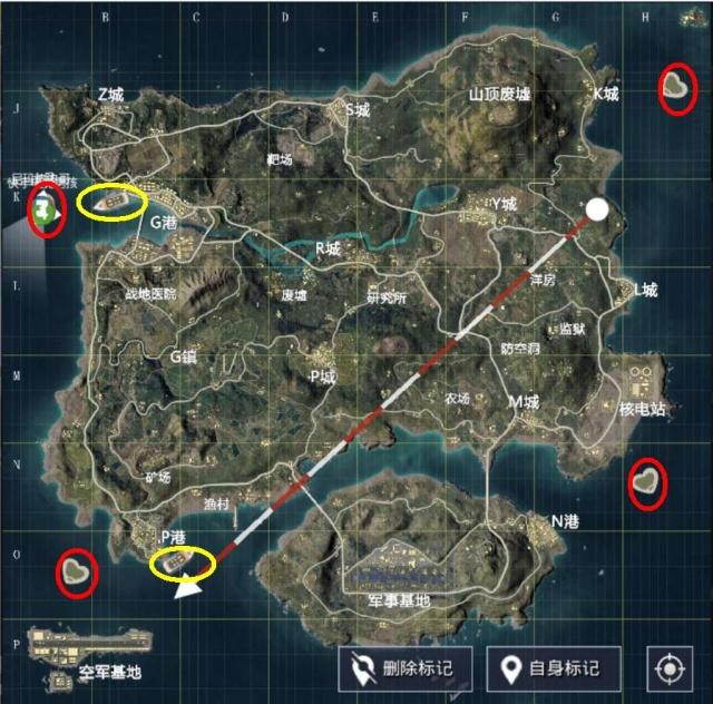 《和平精英》游艇空投箱在哪