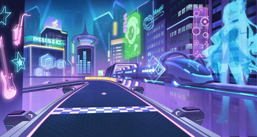《QQ飞车》幻音城假日赛道介绍