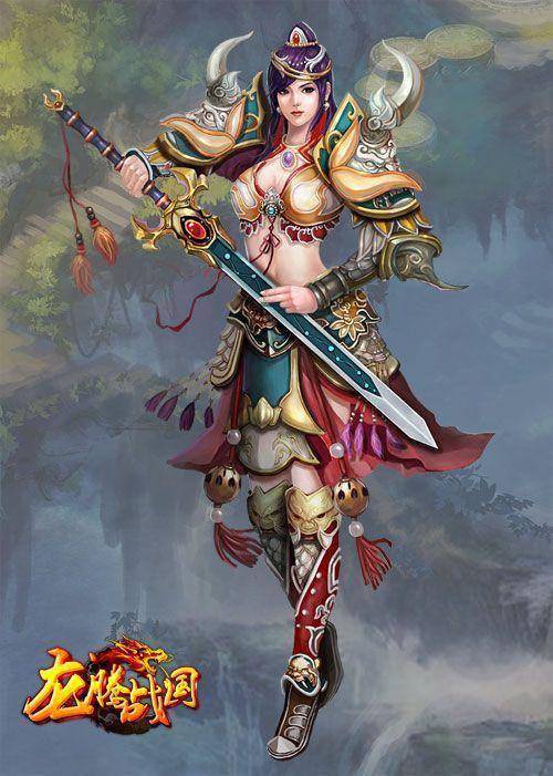 51wan神秘新作《龙腾战国》侠士职业原画首次曝光_本站