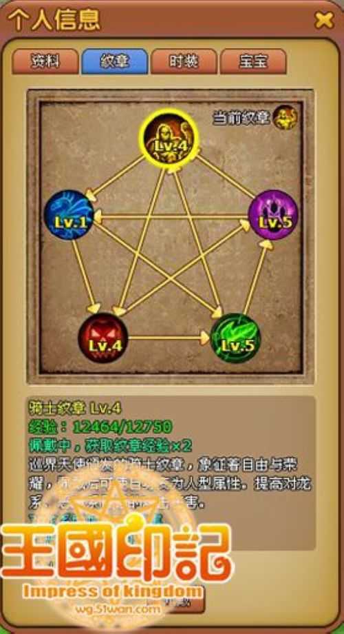 相生相克 51wan《王国印记》纹章系统介绍_本站