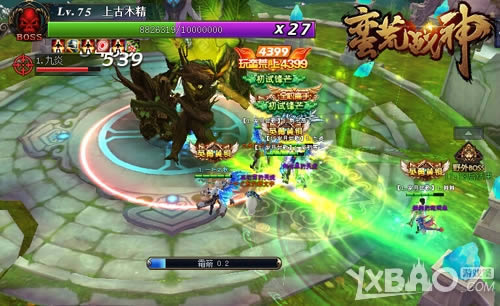 激战远古魔神 4399《蛮荒战神》三大新版BOSS狂暴降临
